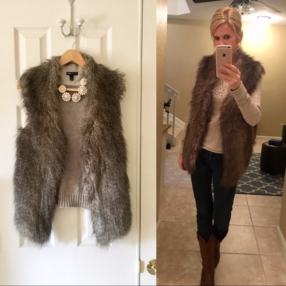 Mango Jackets & Blazers - NWOT MNG Faux Fur Vest